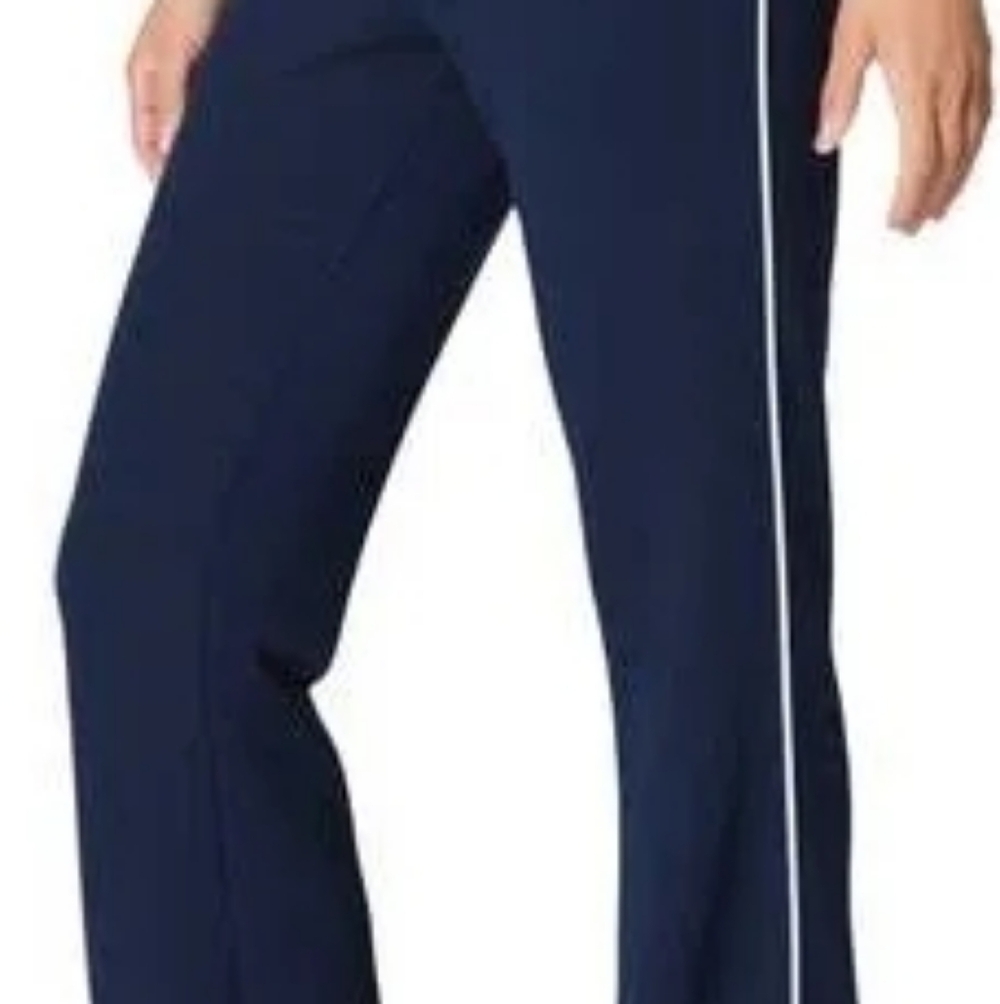 Spanx Air Essentials Navy MP Pique track pants - Picture 3 of 5